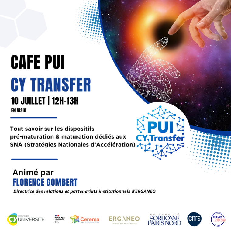 Café PUI CY Transfer, dispositifs pré-maturation et maturation dédiés aux SNA